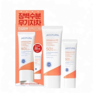 [No.1 Sunscreen at Olive Young] AESTURA Derma UV365 Barrier Hydro Mineral Sunscreen Set (40ml + 20ml)
