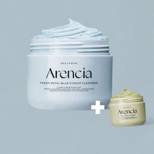 [Olive Young Best-Selling Cleanser] ARENCIA TTEOK Soap Cleanser Set (Blue 120g+ Green15g)